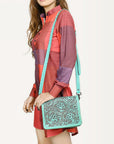 American Darling Cross Body I Hand Tooled Genuine Leather Women Bag Western Handbag Purse