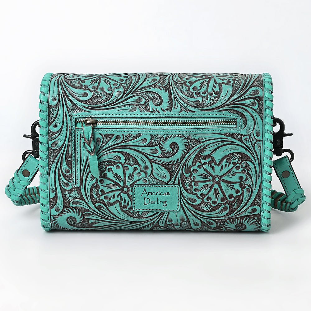 American Darling Hand Tooled Genuine Leather Women Bag Western Handbag Purse