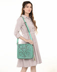 American Darling Hand Tooled Genuine Leather Women Bag Western Handbag Purse