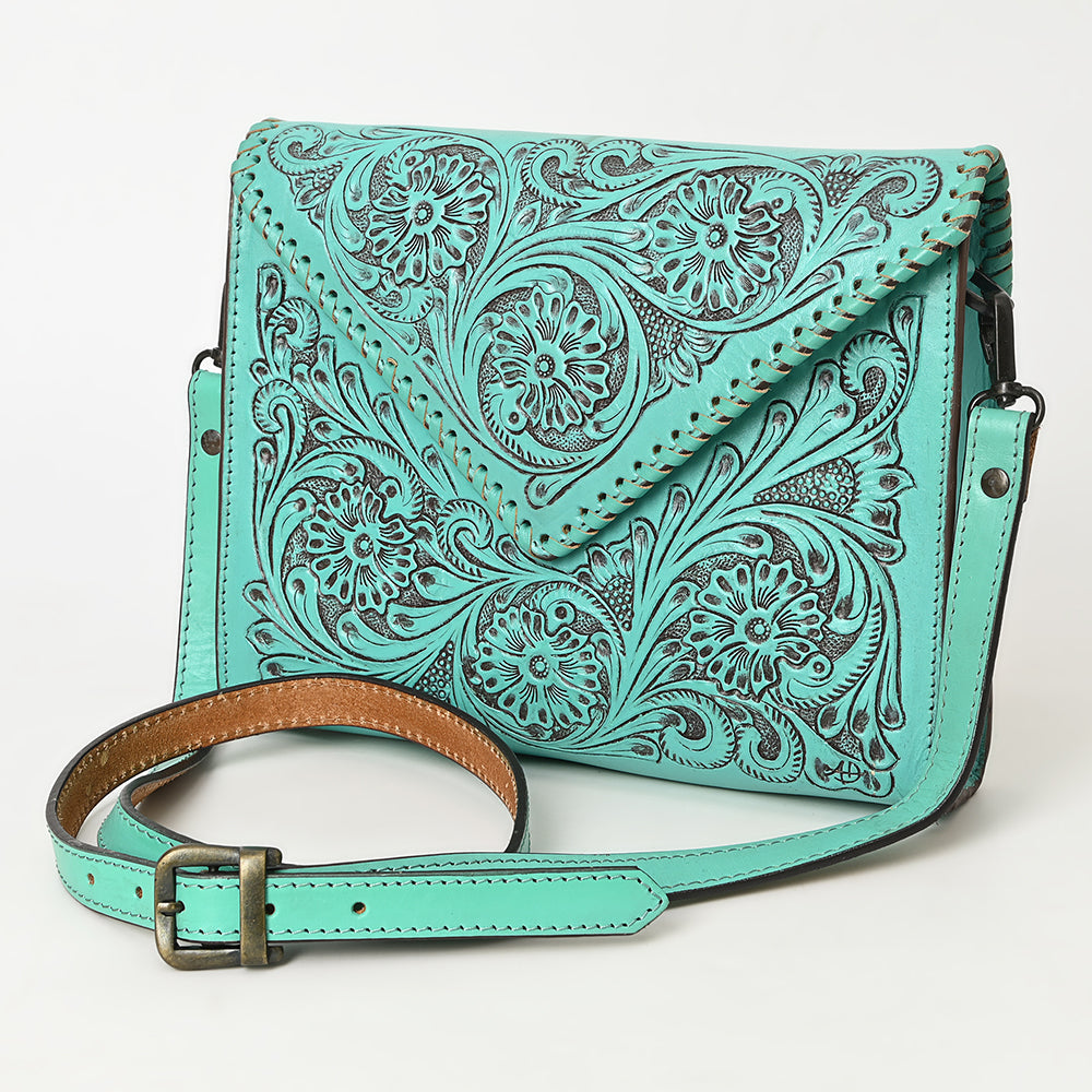 American Darling Hand Tooled Genuine Leather Women Bag Western Handbag Purse