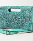 American Darling Clutch Hand Tooled Genuine Leather women bag western handbag purse