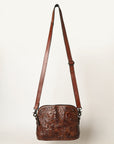 OHLAY Cross Body Hand Tooled Hair-On Genuine Leather Women Bag Western Handbag Purse | for