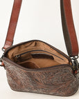 OHLAY Cross Body Hand Tooled Hair-On Genuine Leather Women Bag Western Handbag Purse | for