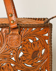 OHLAY KBG322B TOTE Hand Tooled Genuine Leather women bag western handbag purse