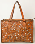 OHLAY KBG322B TOTE Hand Tooled Genuine Leather women bag western handbag purse