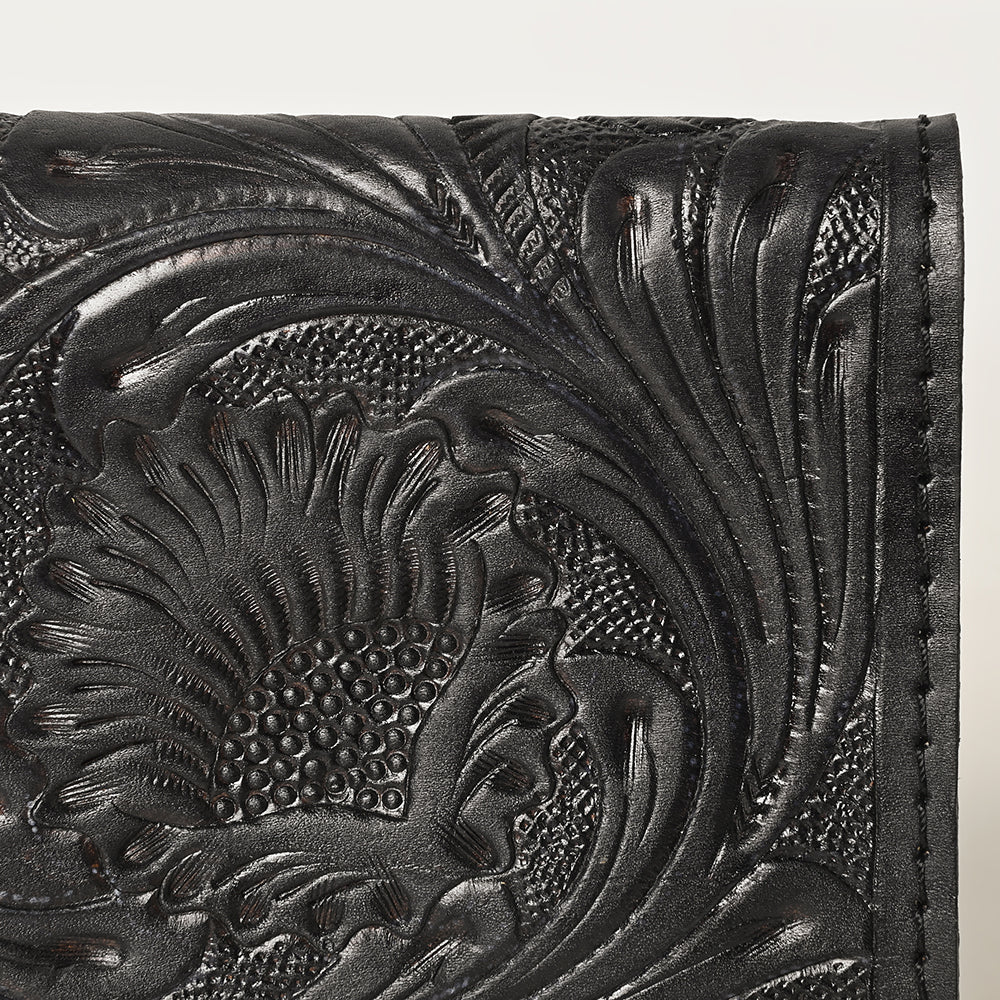 OHLAY WALLET Hand Tooled Genuine Leather women bag western handbag purse