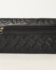OHLAY WALLET Hand Tooled Genuine Leather women bag western handbag purse