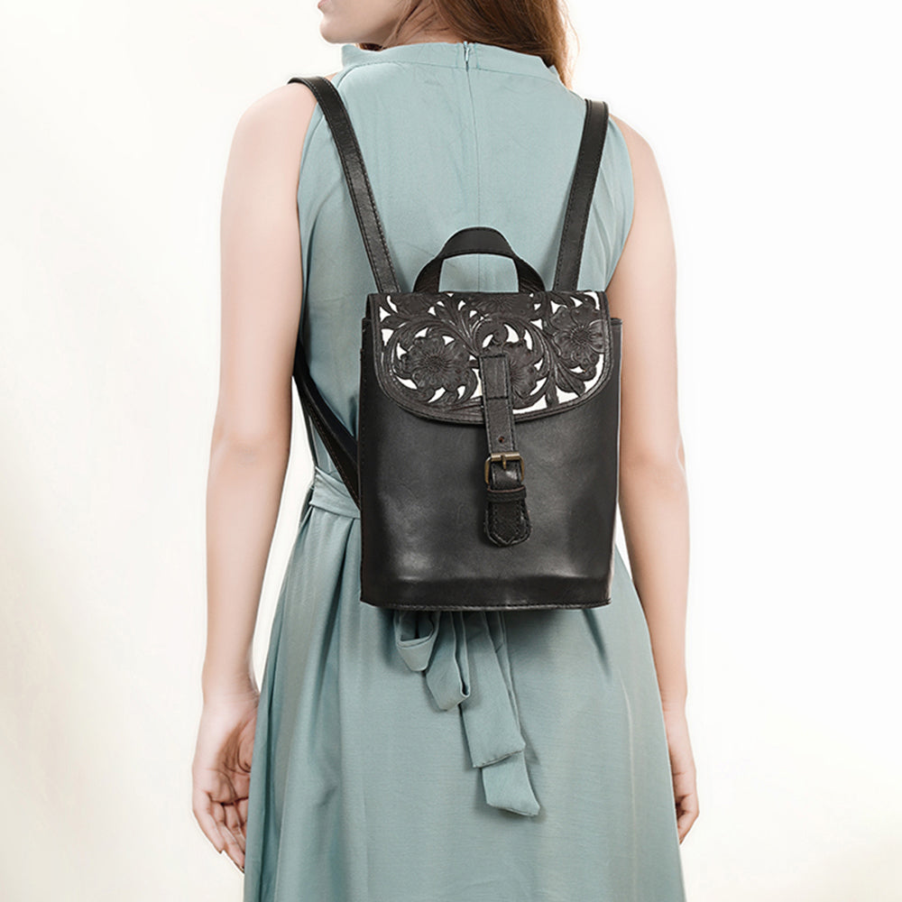 OHLAY KBG330 Backpack Hand Tooled Genuine Leather women bag western handbag purse