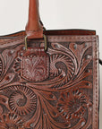 OHLAY KBG334B TOTE Hand Tooled Genuine Leather women bag western handbag purse