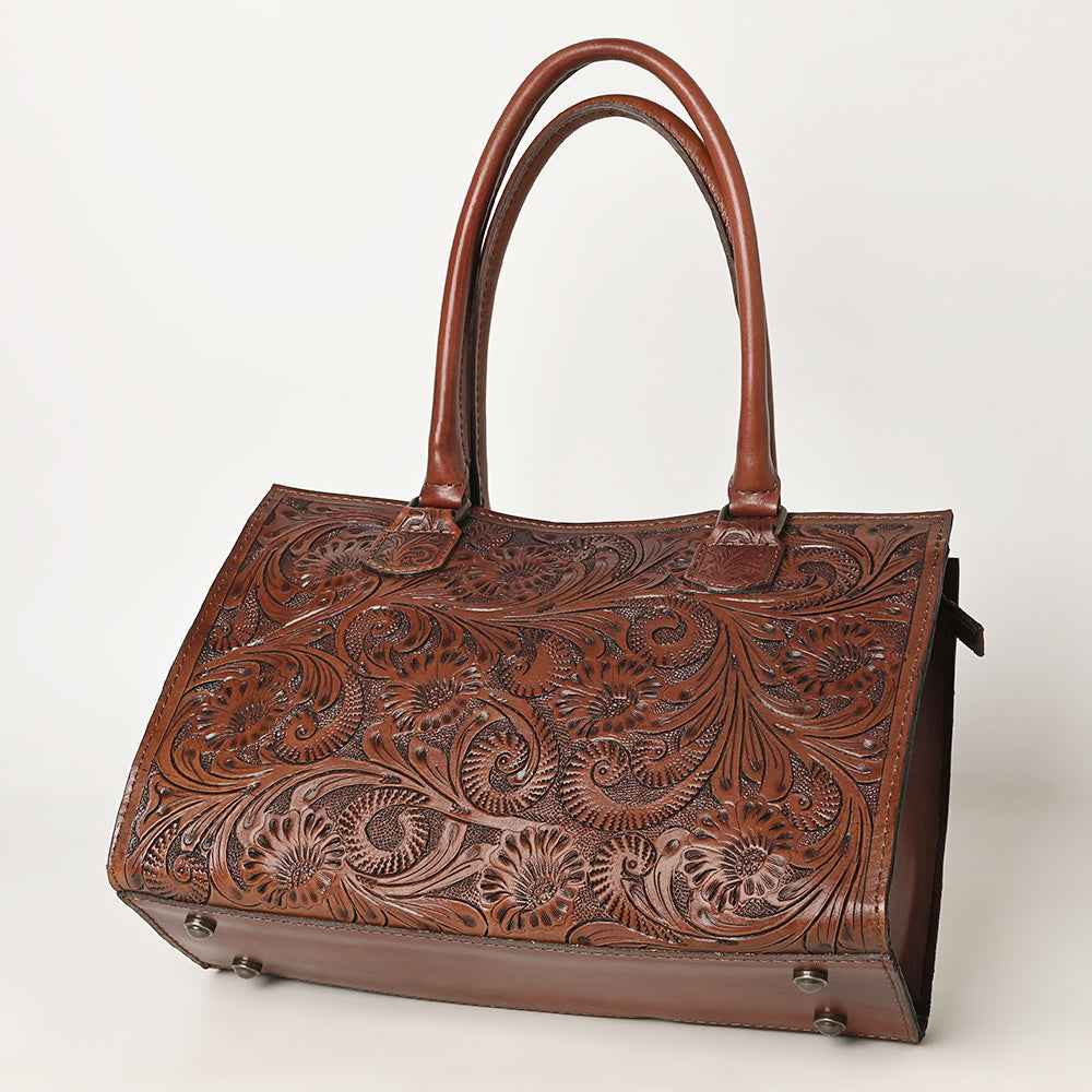 OHLAY KBG334B TOTE Hand Tooled Genuine Leather women bag western handbag purse