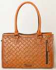 KBG334C Ohlay Western Genuine Leather Hand Tooled Women Tote Bags