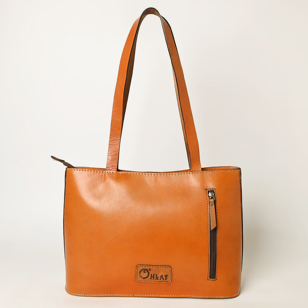 OHLAY KBG341 TOTE Hand Tooled Genuine Leather women bag western handbag purse