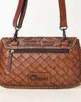 OHLAY WALLET Hand Tooled  Genuine Leather women bag western handbag purse
