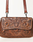 OHLAY WALLET Hand Tooled  Genuine Leather women bag western handbag purse