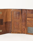 OHLAY WALLET Hand Tooled  Genuine Leather women bag western handbag purse