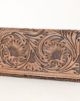 OHLAY WALLET Hand Tooled  Genuine Leather women bag western handbag purse
