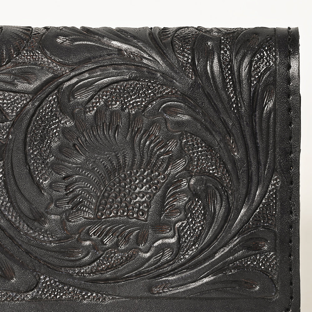 OHLAY WALLET Hand Tooled  Genuine Leather women bag western handbag purse