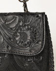 OHLAY WALLET Hand Tooled  Genuine Leather women bag western handbag purse