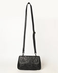 OHLAY WALLET Hand Tooled  Genuine Leather women bag western handbag purse