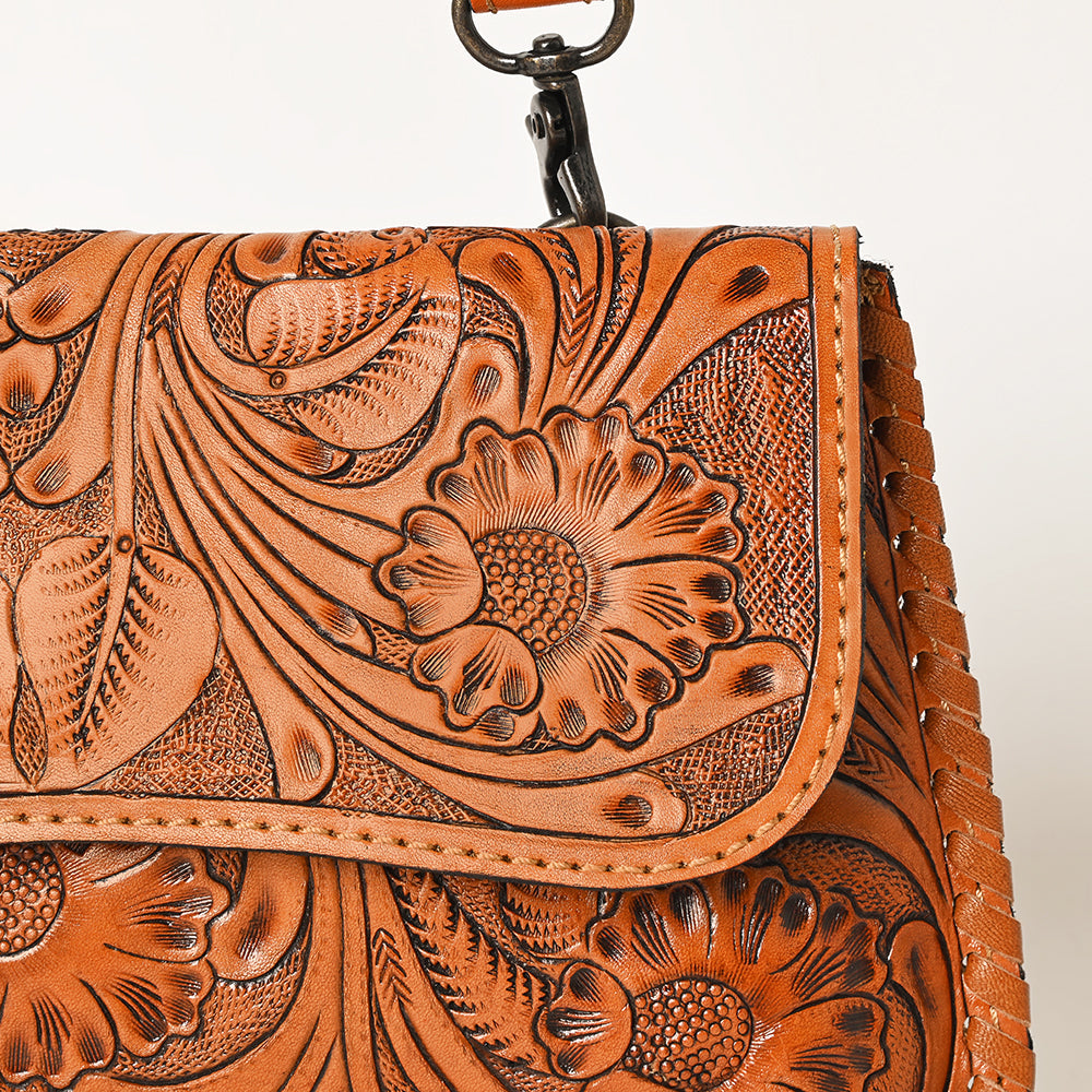 OHLAY WALLET Hand Tooled  Genuine Leather women bag western handbag purse