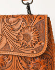 OHLAY WALLET Hand Tooled  Genuine Leather women bag western handbag purse