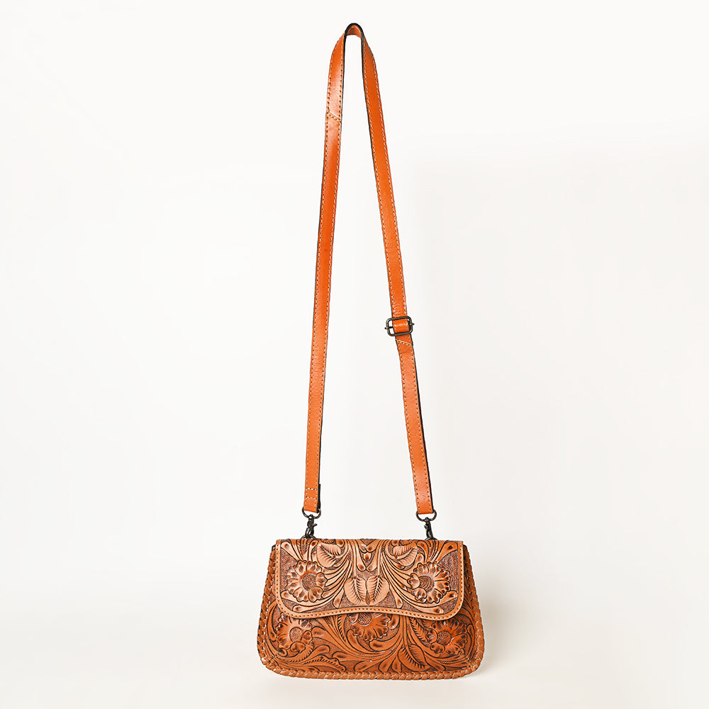 OHLAY WALLET Hand Tooled  Genuine Leather women bag western handbag purse