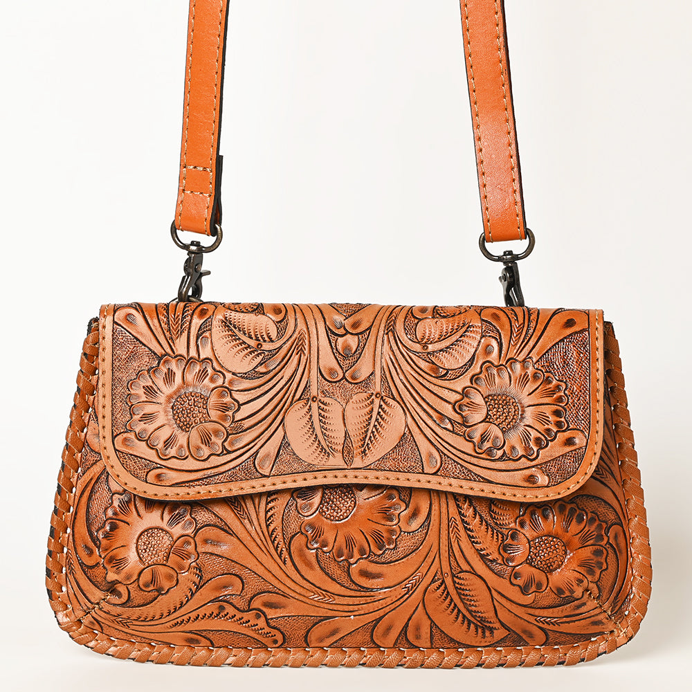 OHLAY WALLET Hand Tooled  Genuine Leather women bag western handbag purse