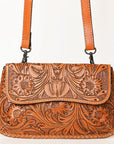 OHLAY WALLET Hand Tooled  Genuine Leather women bag western handbag purse