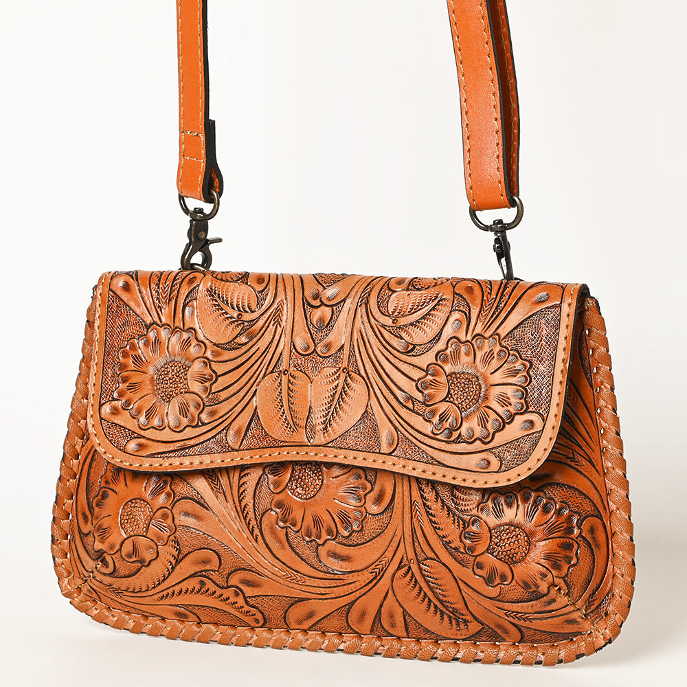 OHLAY WALLET Hand Tooled  Genuine Leather women bag western handbag purse