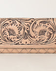 OHLAY WALLET Hand Tooled  Genuine Leather women bag western handbag purse