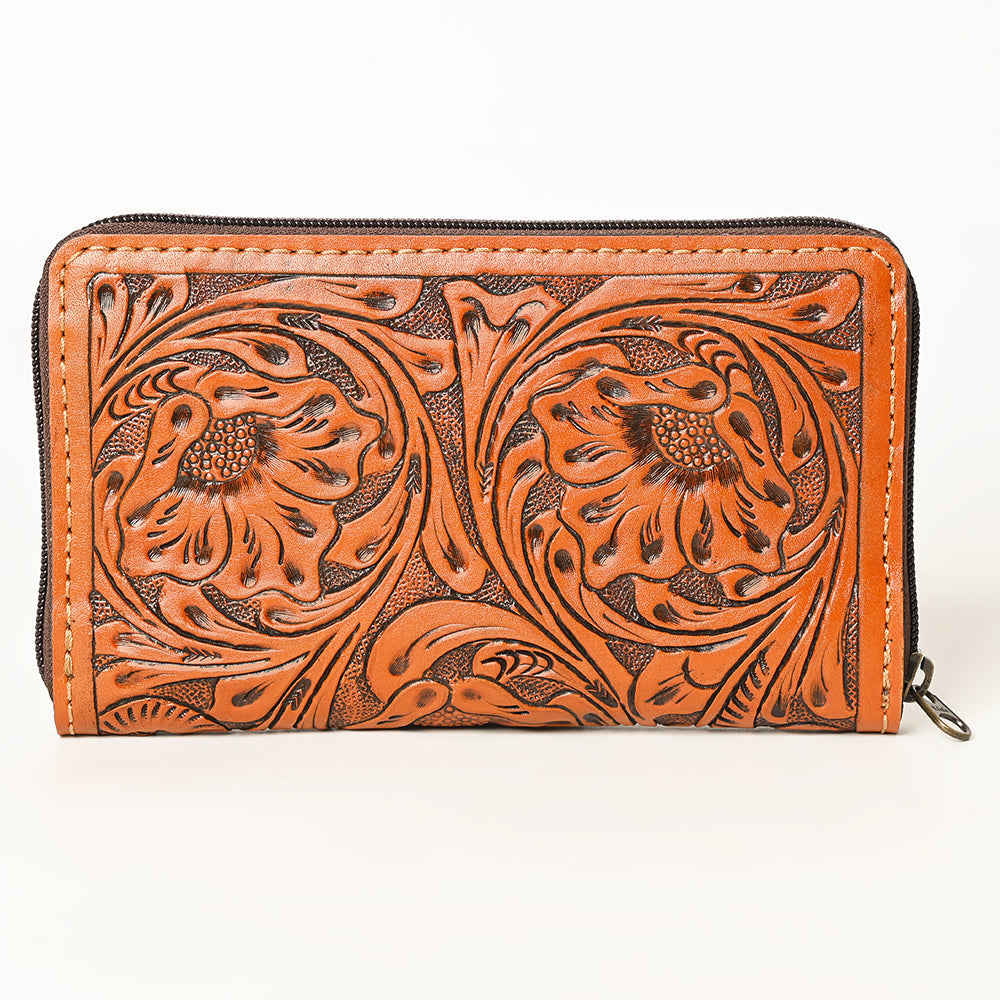 OHLAY Wallet Hand Tooled Genuine Leather Women Bag Western Handbag Purse | Womens Handbags |Leather Belt for Summer