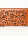 OHLAY Wallet Hand Tooled Genuine Leather Women Bag Western Handbag Purse | Womens Handbags |Leather Belt for Summer