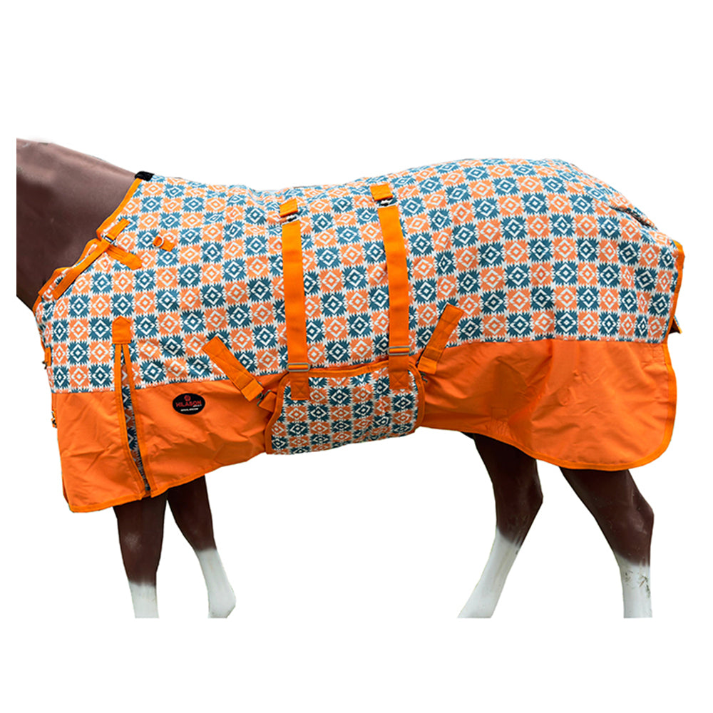HILASON 1200D Winter Waterproof Poly Horse Printed Turnout Blanket Belly Wrap | Turnout Blankets for Horses