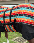 HILASON 1200D Winter Waterproof Horse Turnout Blanket Belly Wrap Tribal