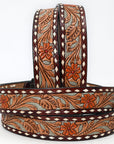 American Darling Beautifully Hand Tooled Genuine American Leather Belt Men and  Women