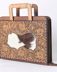 American Darling Briefcase Hand Tooled Genuine Leather Women Bag Western Handbag Purse