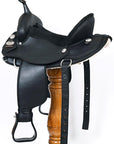 Hilason Horse Trail Pleasure Endurance Synthetic Saddle Black