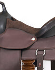 Hilason Flex Tree Western Horse Trail Pleasure American Leather Saddle Brown
