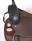 Hilason Flex Tree Western Horse Trail Pleasure American Leather Saddle Brown
