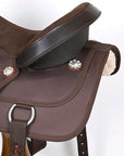 Hilason Flex Tree Western Horse Trail Pleasure American Leather Saddle Brown