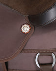 Hilason Flex Tree Western Horse Trail Pleasure American Leather Saddle Brown