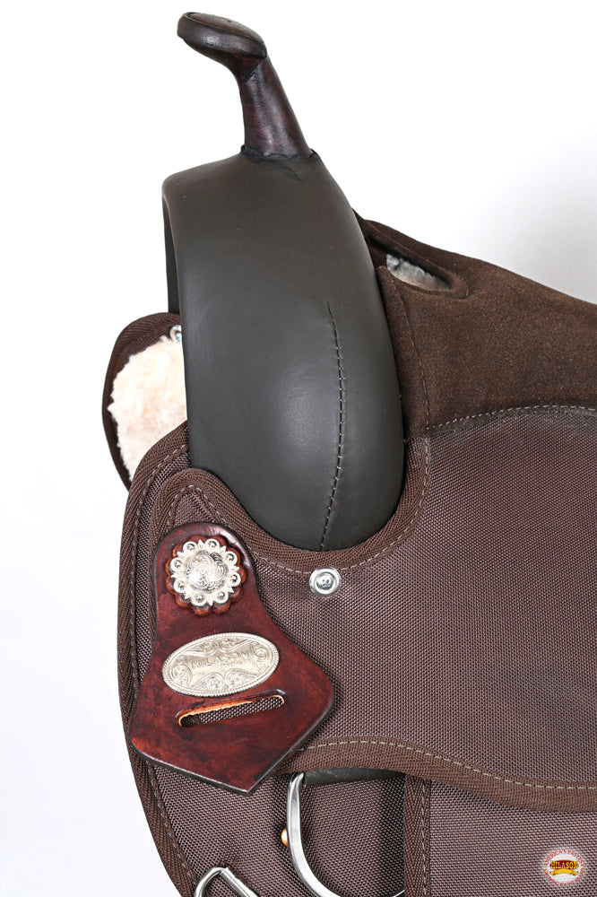 Hilason Flex Tree Western Horse Saddle Cordura Synthetic Trail &amp; Pleasure