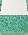 American Darling Clutch Hand Tooled Genuine Leather Women Bag Western Handbag Purse