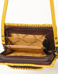 American Darling Clutch Hand Tooled Genuine Leather Women Bag Western Handbag Purse