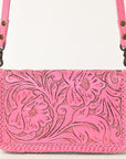 American Darling Clutch Hand Tooled Genuine Leather Women Bag Western Handbag Purse