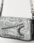 American Darling Clutch Hand Tooled Genuine Leather Women Bag Western Handbag Purse