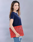 American Darling Hand Tooled Genuine Leather Women Bag Western Handbag Purse