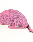 American Darling Clutch Hand Tooled Genuine Leather Women Bag Western Handbag Purse