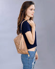 American Darling Hand Tooled Genuine Leather Women Bag Western Handbag Purse