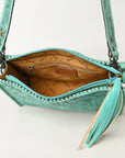 American Darling Hand Tooled Genuine Leather Women Bag Western Handbag Purse
